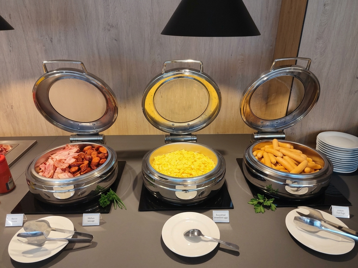 Hot breakfast buffet