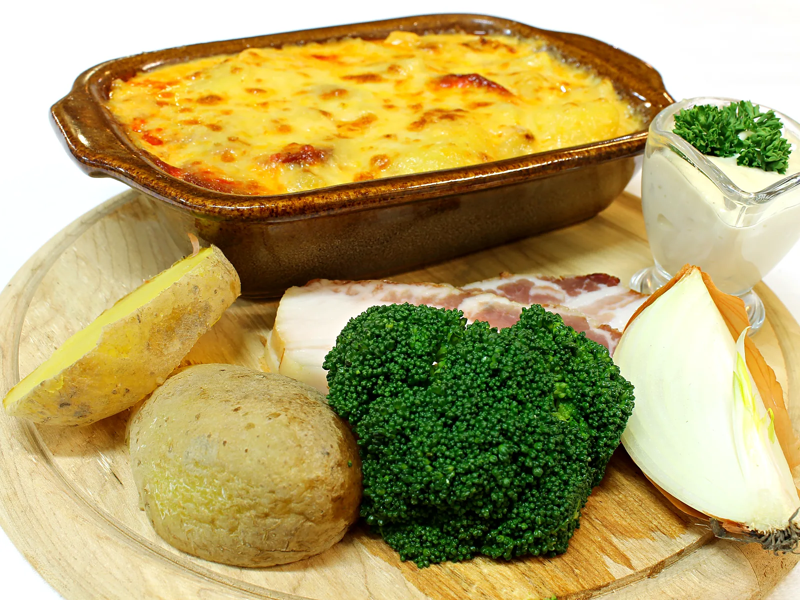 Gourmet potato bake